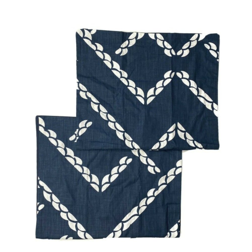 2 Nate Berkus 100% Cotton Pillowcases King Shams